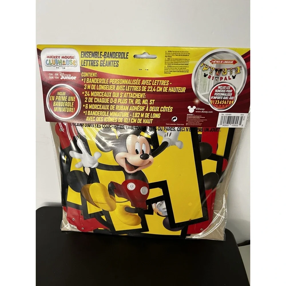 MICKEY MOUSE Forever JUMBO‎ LETTER BANNER KIT ~ Birthday Party Supplies Disney